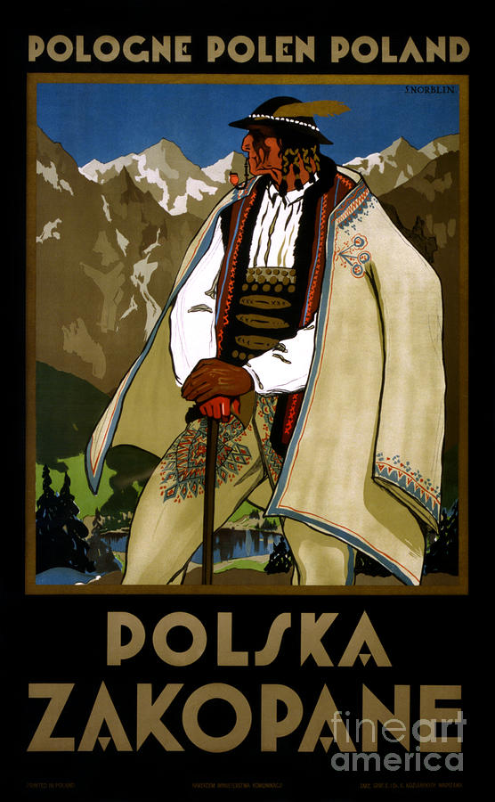 Vintage Painting - Zakopane Poland Vintage Travel Poster Restored by Vintage Treasure