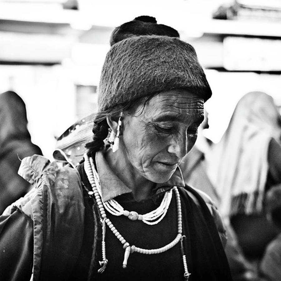 Travel Photograph - Zanskari Woman by Aleck Cartwright
