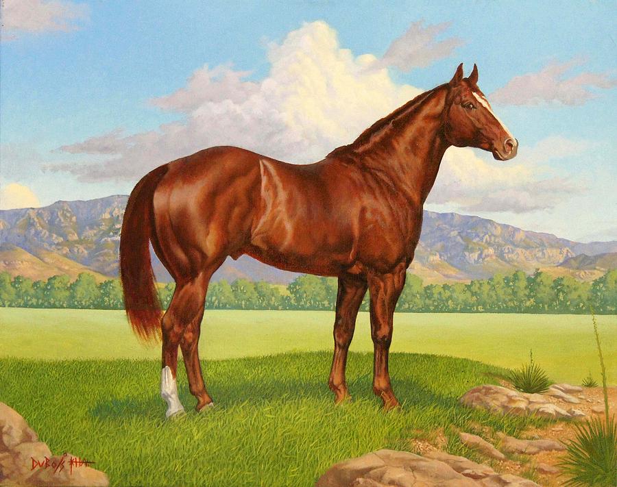 Equine Legend Painting - Zantanon by Howard DUBOIS