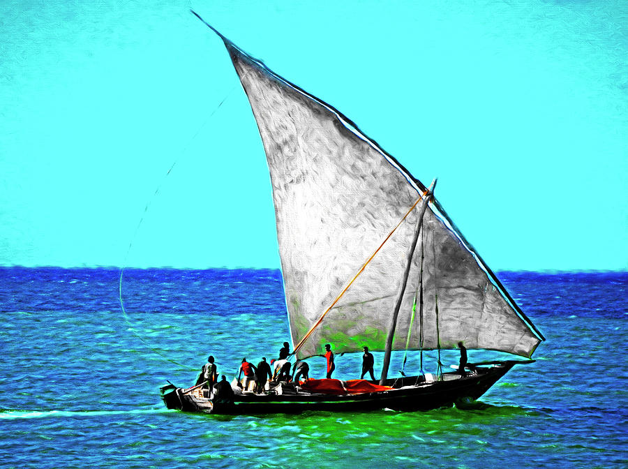 Zanzibar Dhow Digital Art by Dennis Cox Photo Explorer