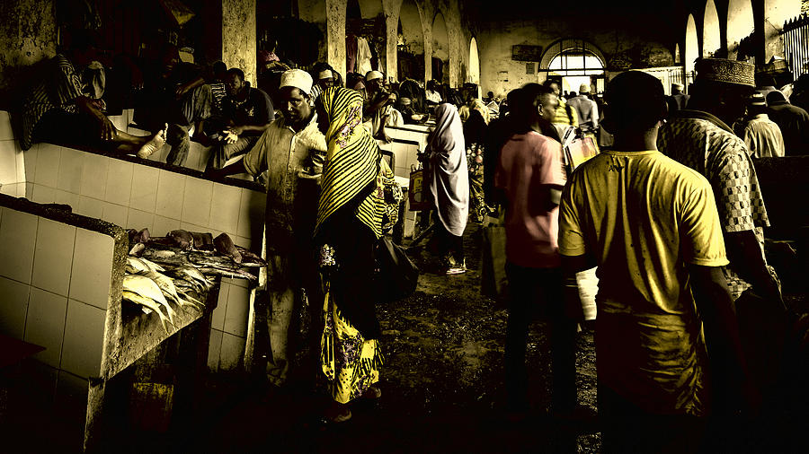 Zanzibar fish market Photograph by Patrick Kain