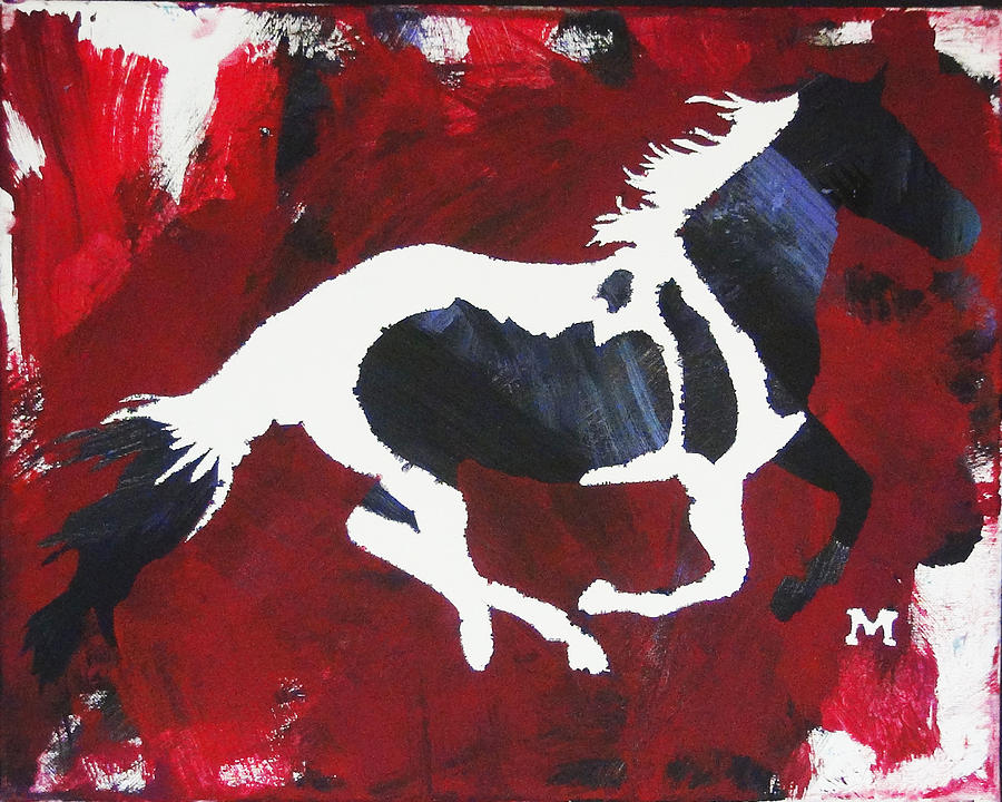 Horse Painting - Zappa by Candace Shrope