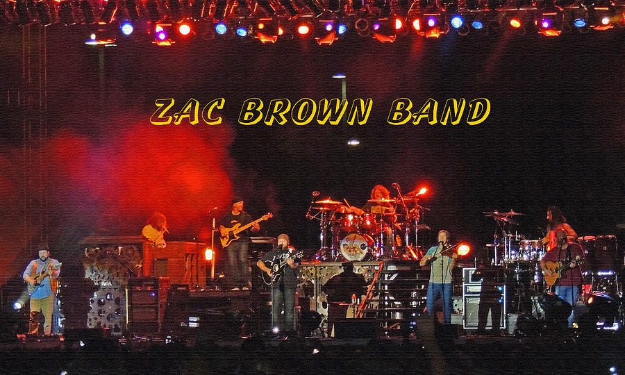 Zac Brown Band Performs at Bay Fest Mobile Alabama Photograph by Marian Bell