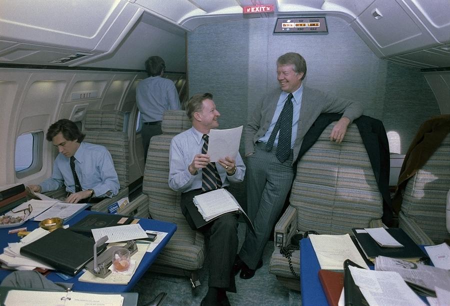 Zbigniew Brzezinski And Jimmy Carter Photograph by Everett