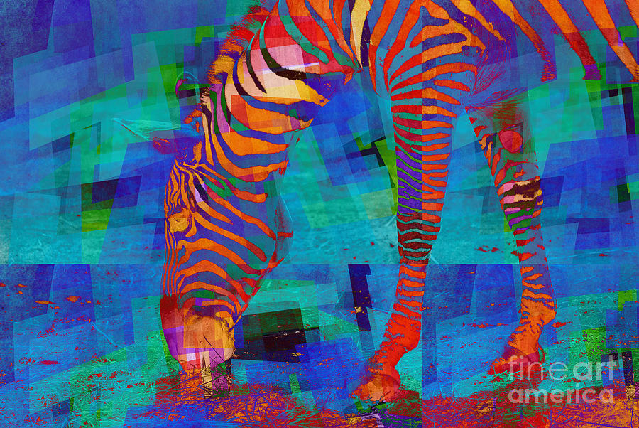 Zebra Art - 44 Digital Art by Variance Collections