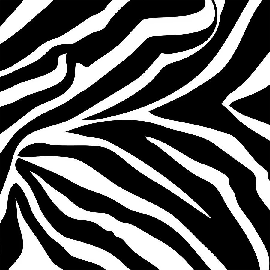 Zebra Design  Digital Art by Chuck Staley