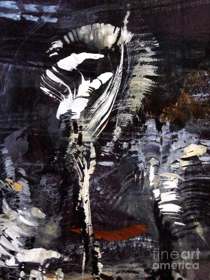 Zebra Dream 2 Painting by Nancy Kane Chapman