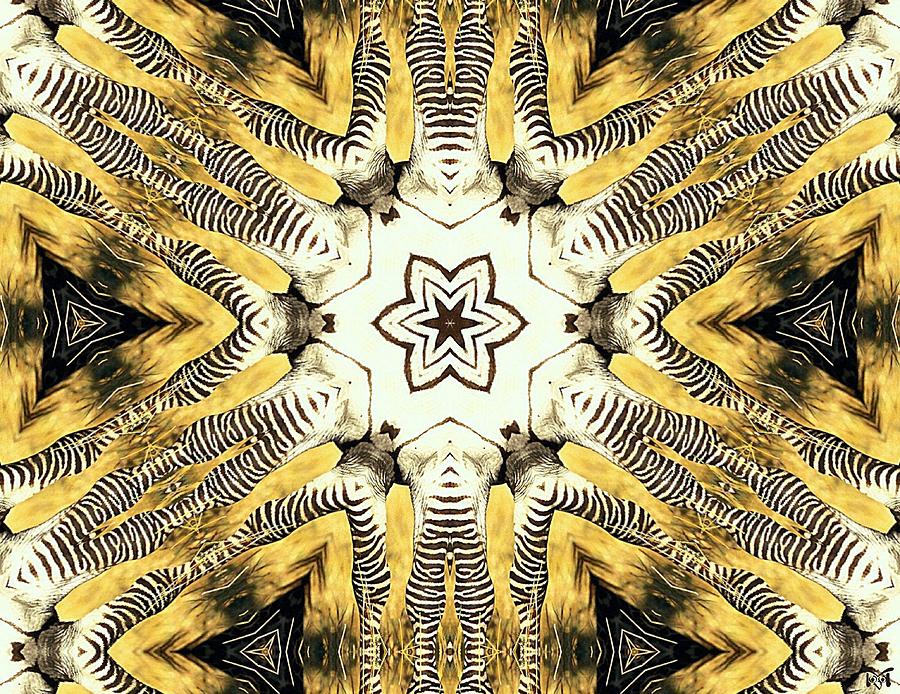 Zebra I Digital Art by Maria Watt