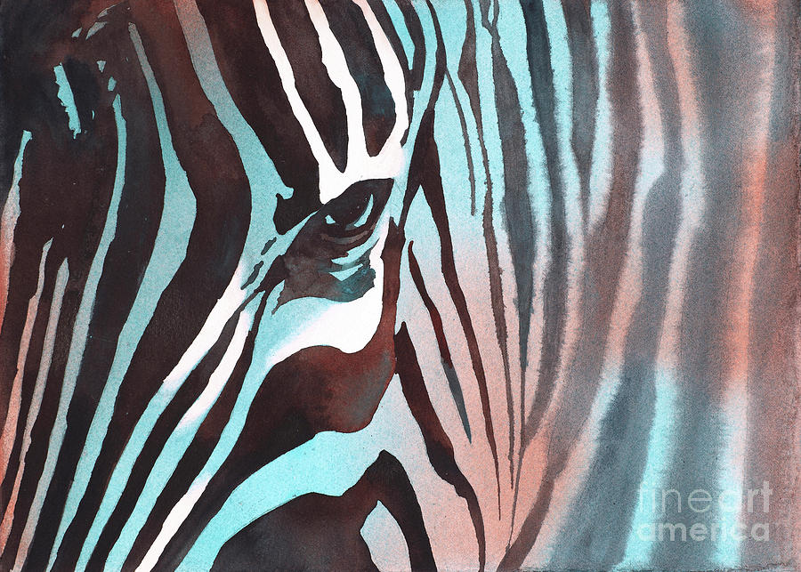 Zebra II Painting by Ryan Fox