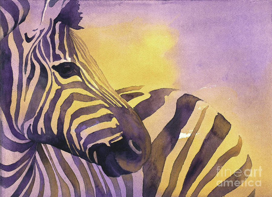 Zebra III Painting by Ryan Fox