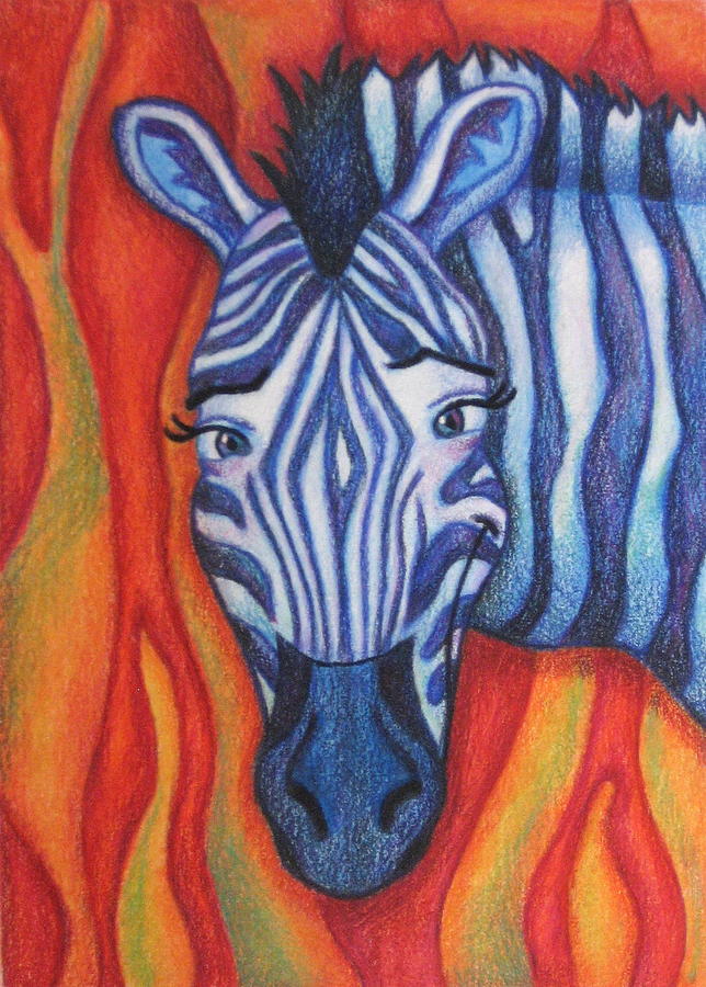 Zebra Mixed Media by Jennifer Garber - Fine Art America