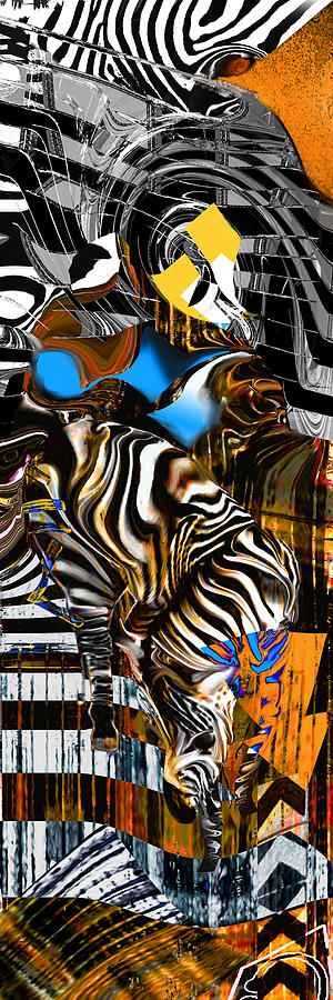 Zebra Stripe Painting by Anne Weirich