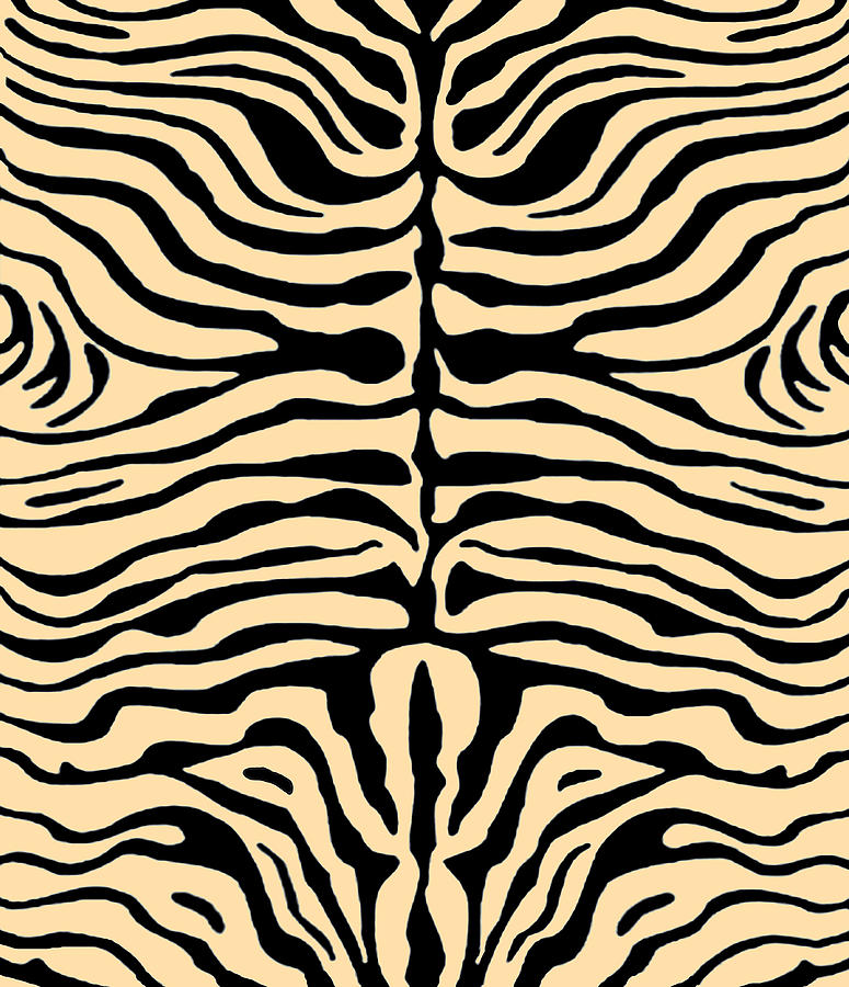 Zebra Stripes Digital Art by Vagabond Folk Art - Virginia Vivier