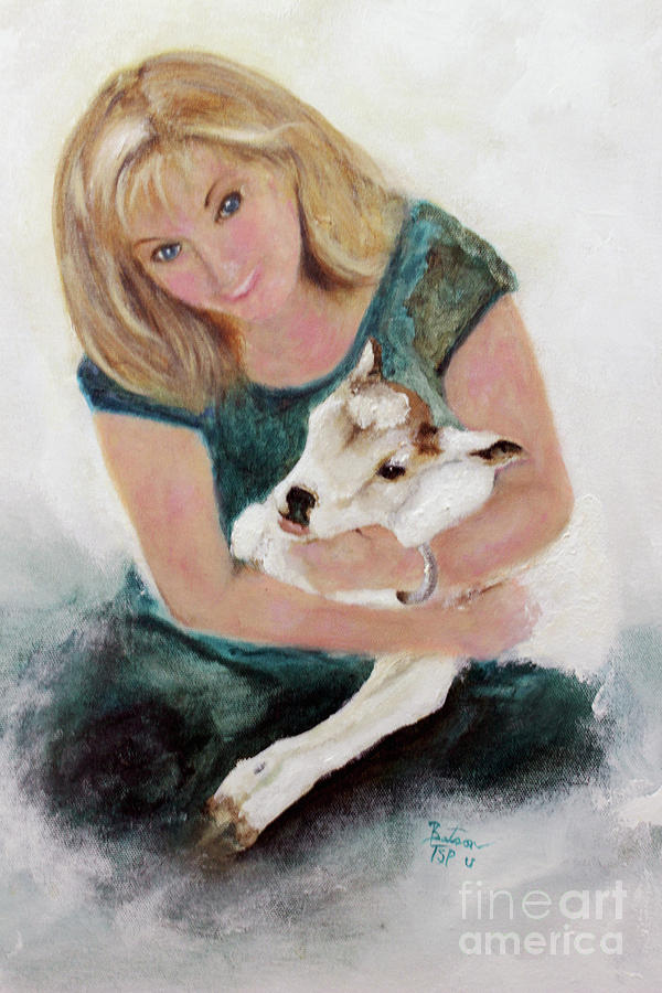 To Love A Zebu Calf Painting by Barbie Batson