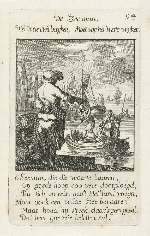 Zeeman   Jan Luyken 1694 Drawing by Vintage Collectables