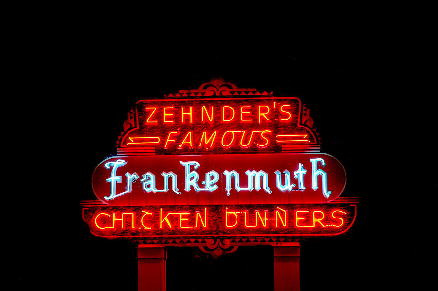 Zehnders Neon Sign Photograph by LeeAnn McLaneGoetz McLaneGoetzStudioLLCcom