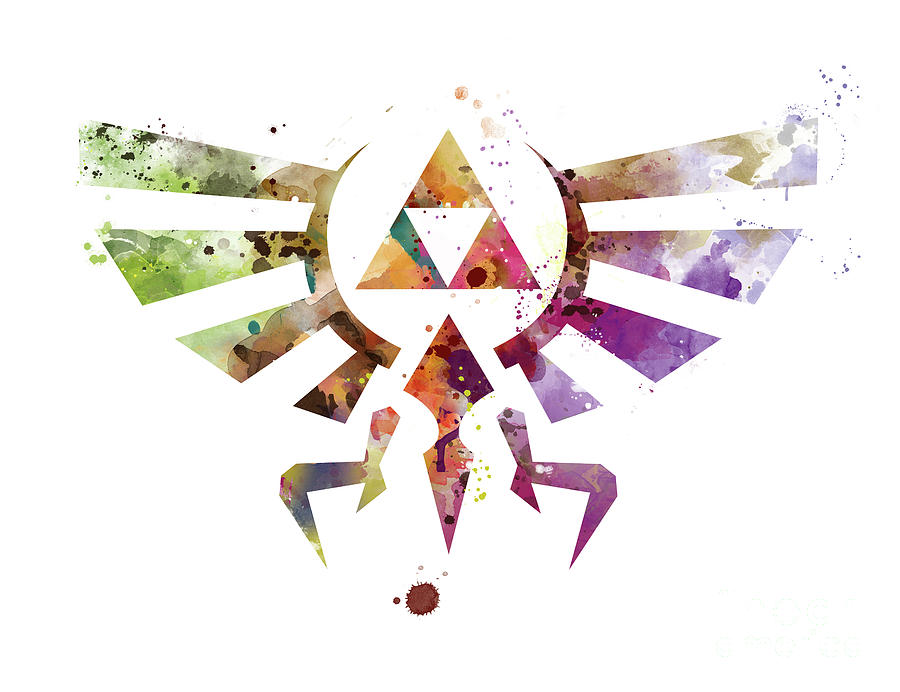 Abstract Mixed Media - Zelda by Monn Print