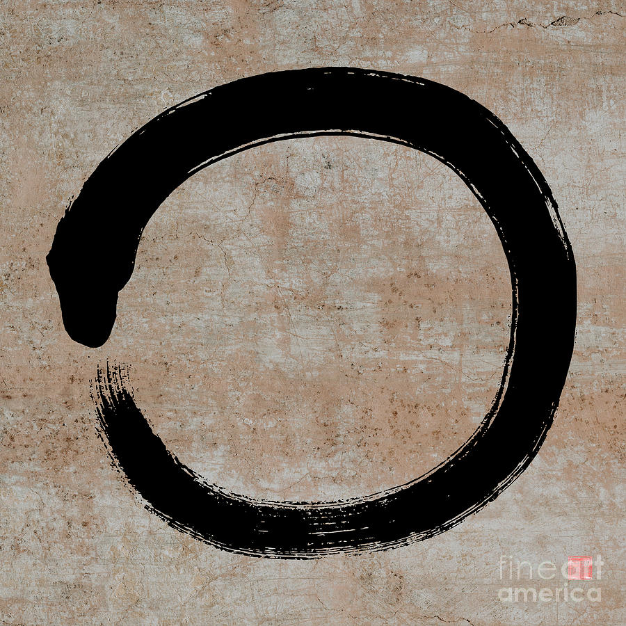 Zen Enso - Zen Circle 1 Painting by Kithara Studio