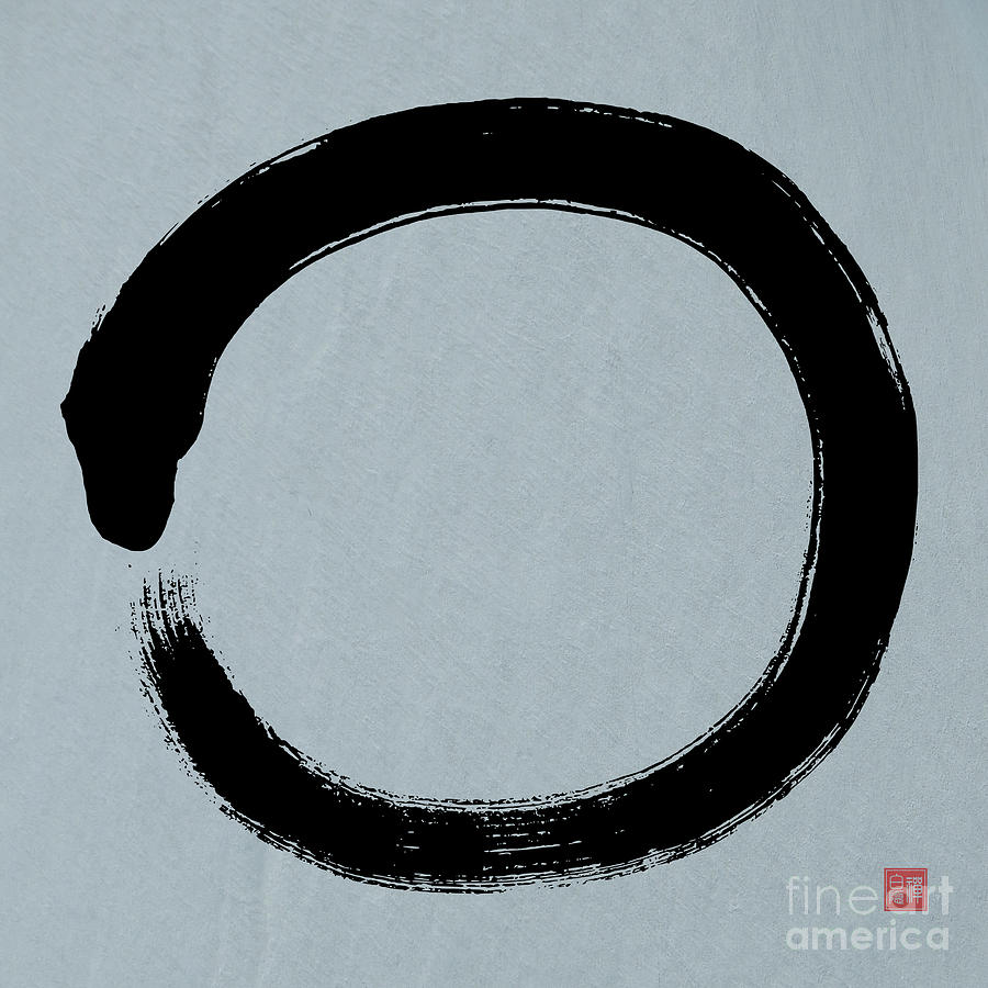 Zen Enso - Zen Circle 4 Painting by Kithara Studio