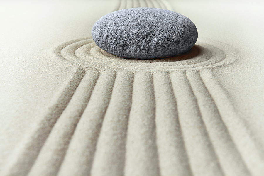 Zen Garden - Concentration Stone Photograph by Dirk Ercken
