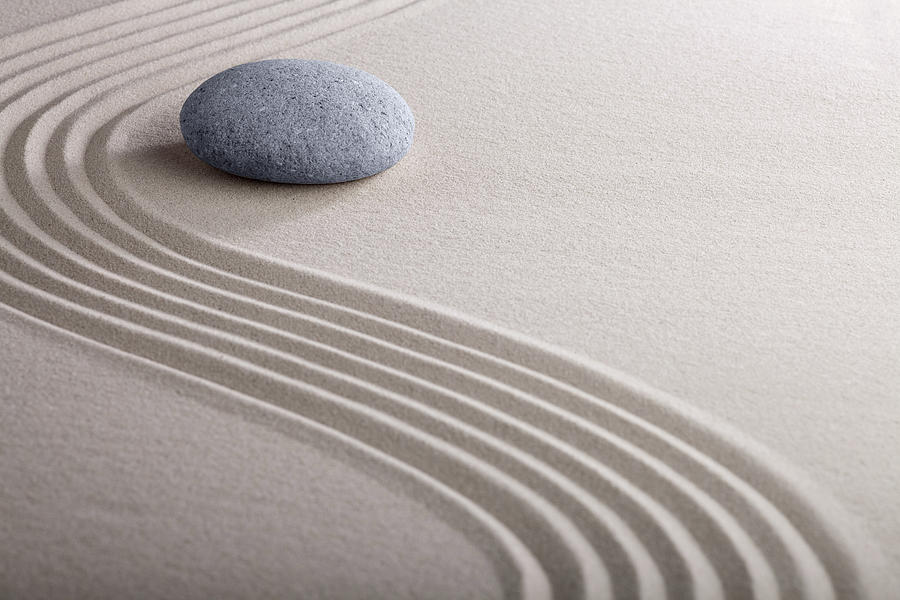 Zen Garden - Meditation And Concentration Stone Photograph by Dirk Ercken