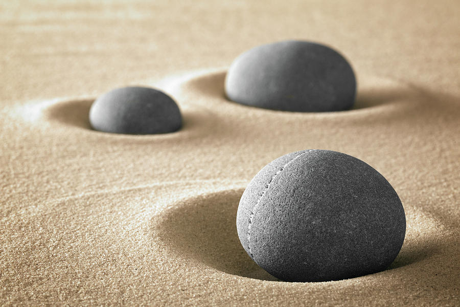 Zen Garden Meditation Stones Photograph by Dirk Ercken