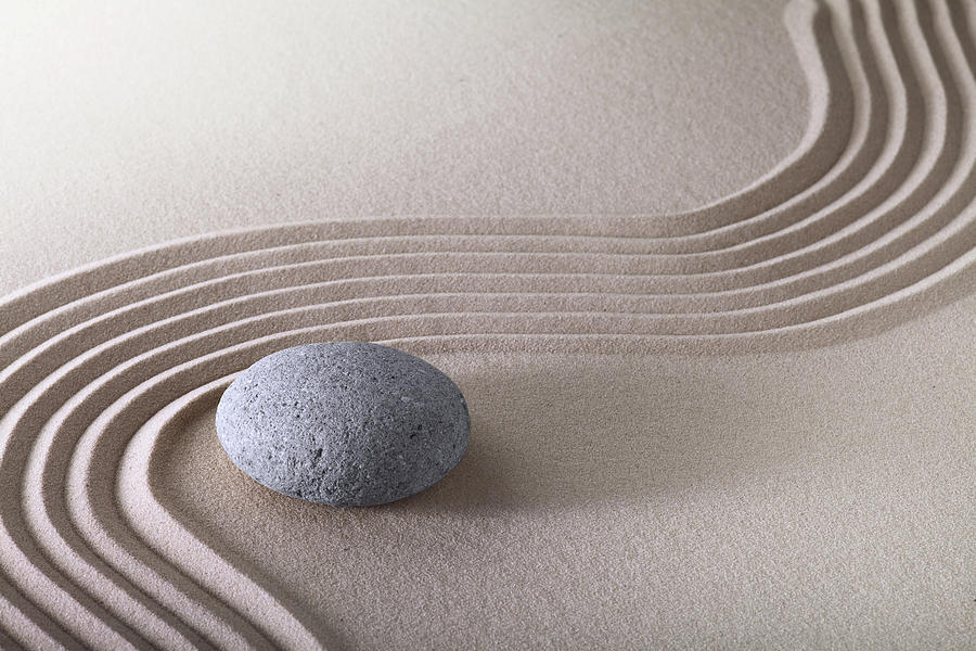 Abstract Photograph - Zen Garden - Stone Harmony by Dirk Ercken