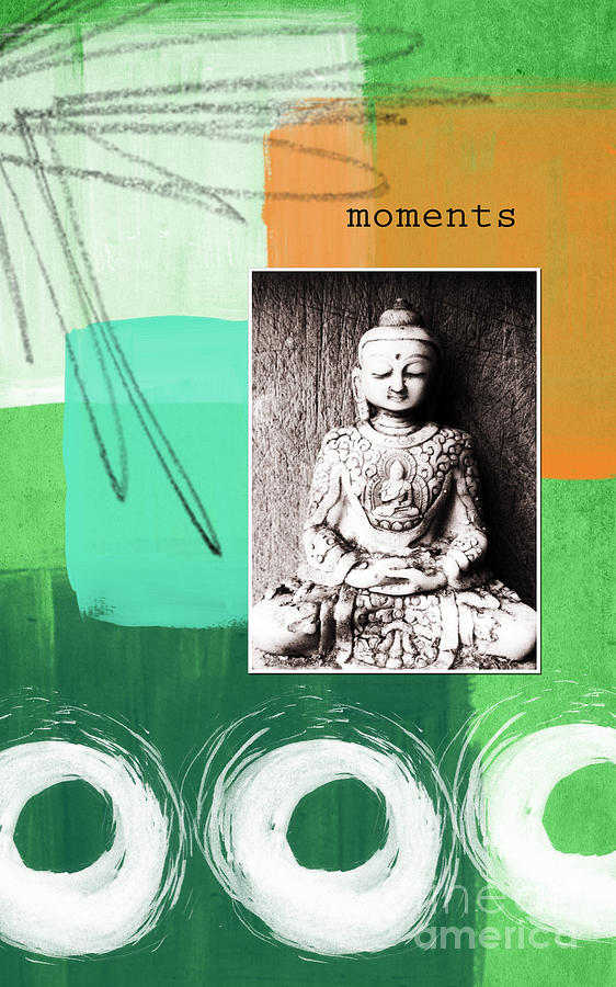 Zen Moments Mixed Media by Linda Woods