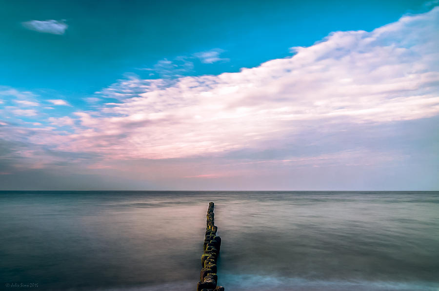 Zen Mood Seascape In Blue And Turquoise Photograph
