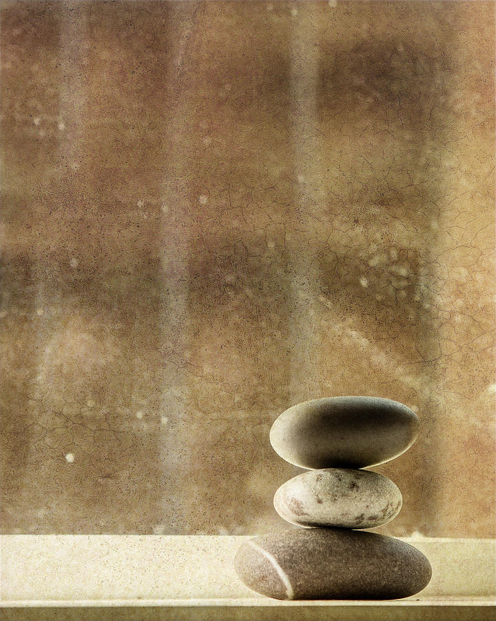 Pebbles Photograph - Zen by Rebecca Cozart