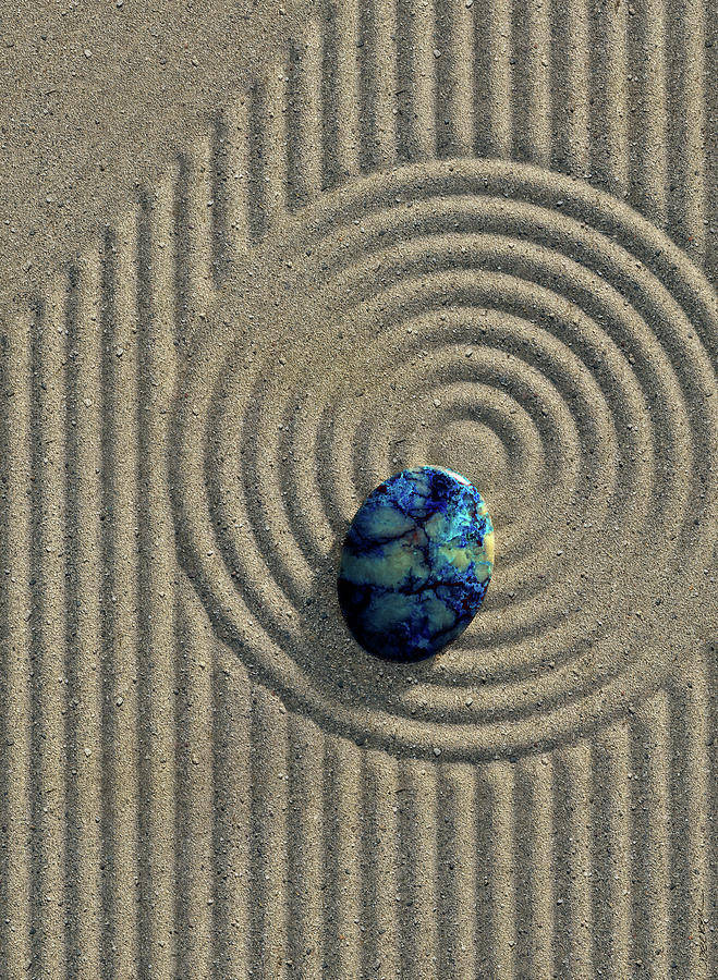 Zen Sand Digital Art by Cynthia Decker