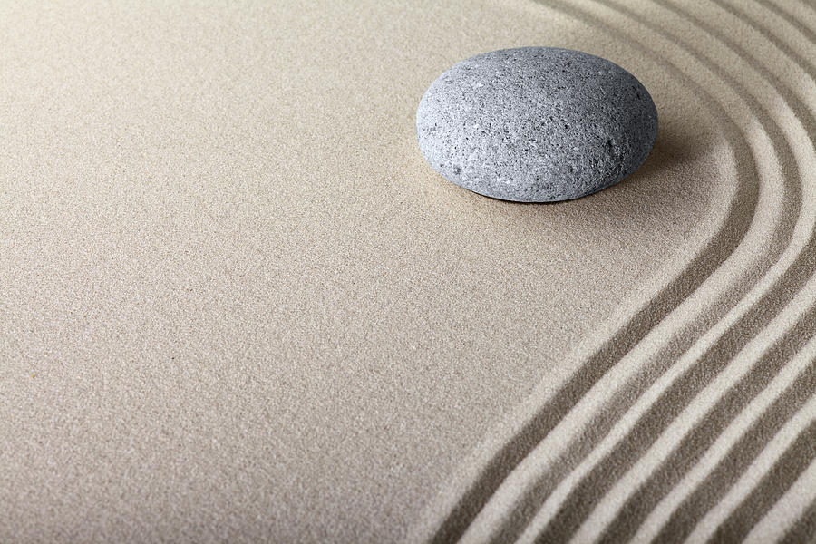 Abstract Photograph - Zen Sand Stone Garden Of Harmony by Dirk Ercken