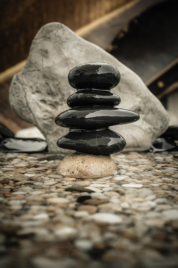 Zen Stones V Photograph by Marco Oliveira