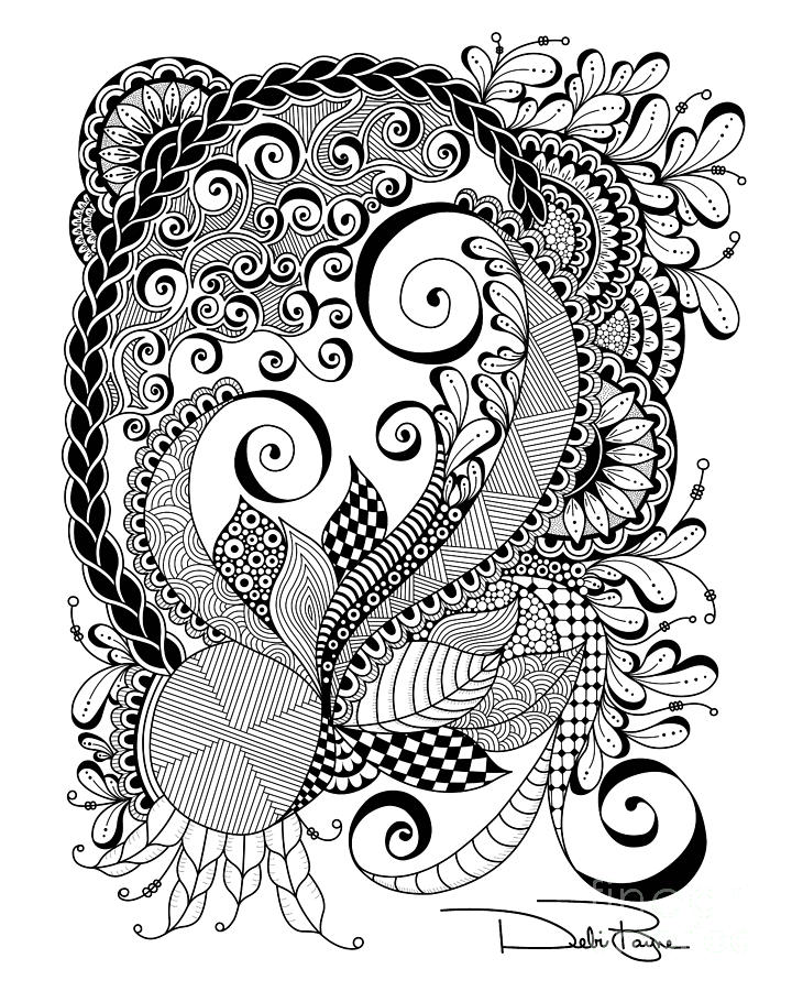 Zen Swirls Digital Art by Debi Payne