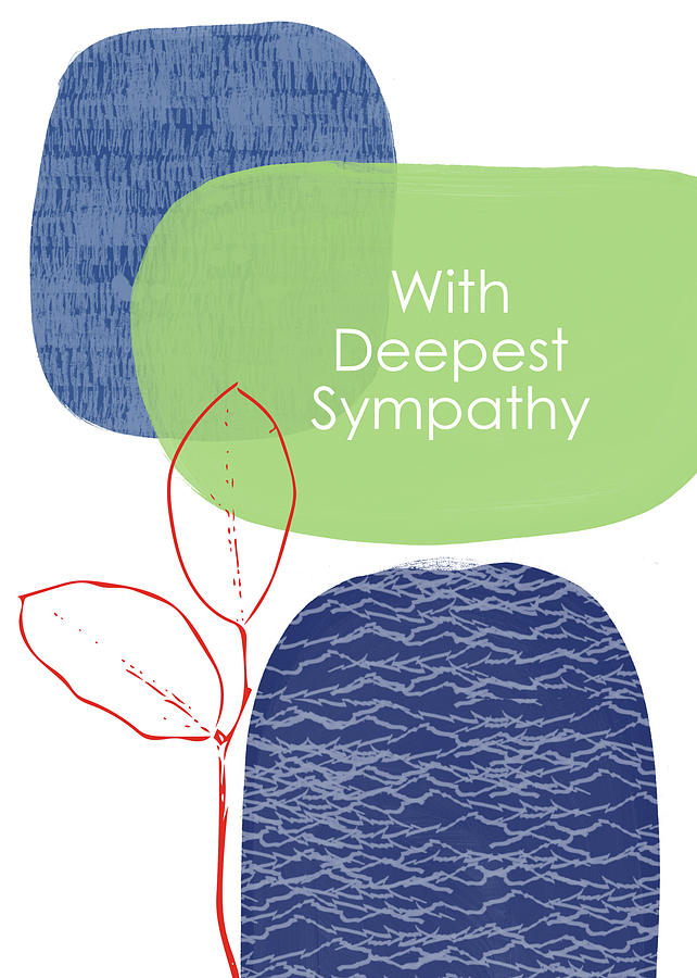 Sympathy Mixed Media - Zen Sympathy Card- Art by Linda Woods by Linda Woods
