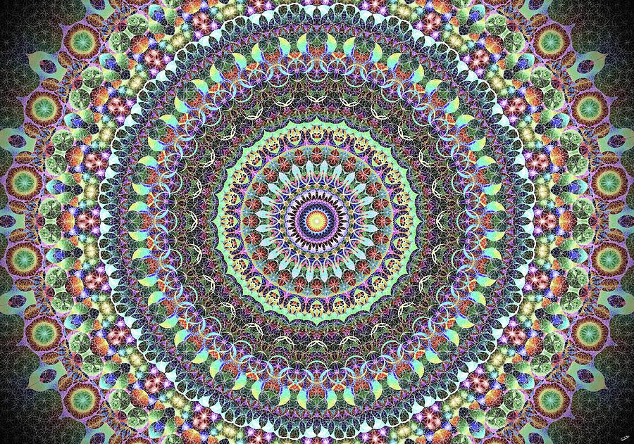 Zen Thousand Circles Digital Art by Static Wanderer - Fine Art America