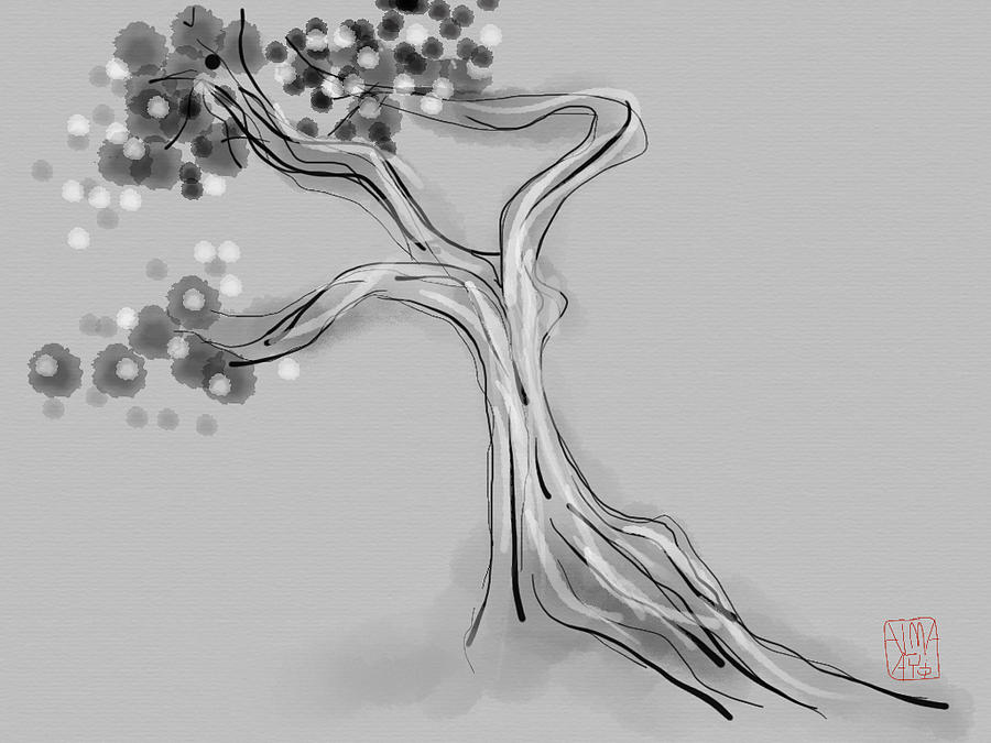 Zen Tree Drawing by Alma Ayon - Fine Art America