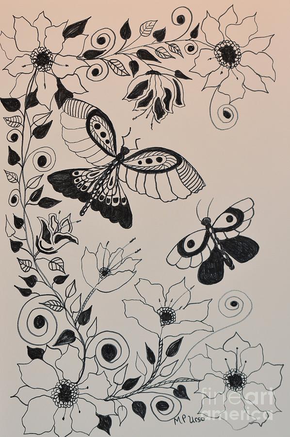 Zentangle 16-03 Drawing by Maria Urso