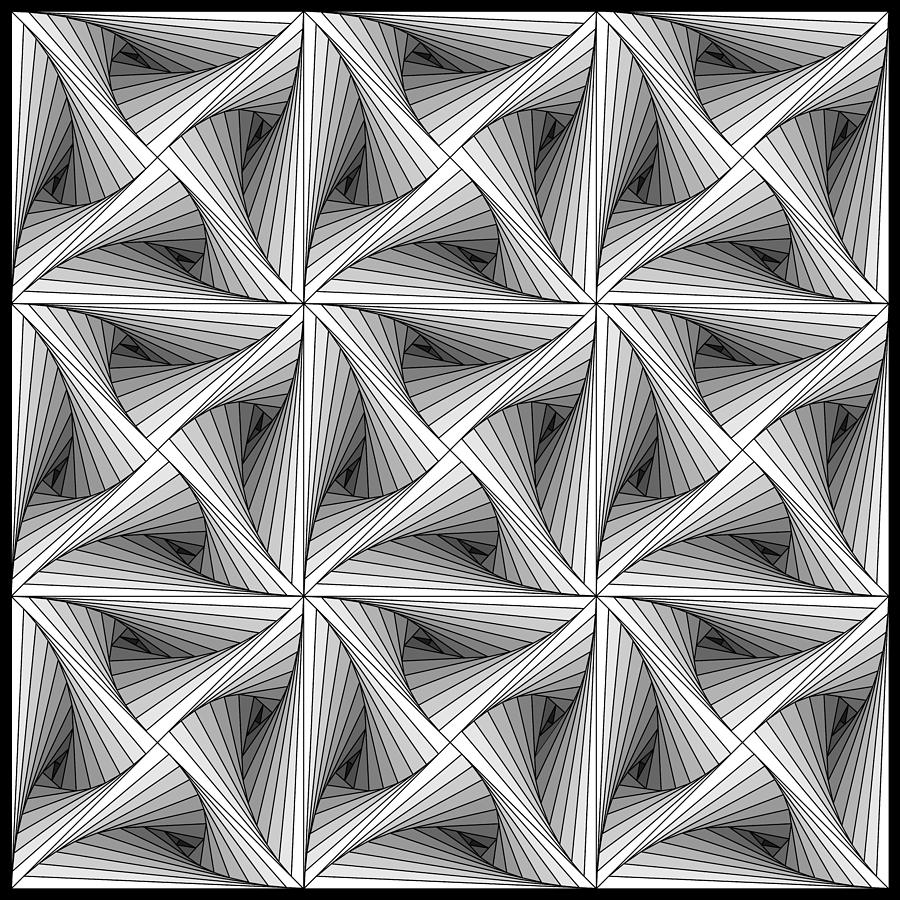 Zentangle Digital Art - Zentangle Paradox by SharaLee Art
