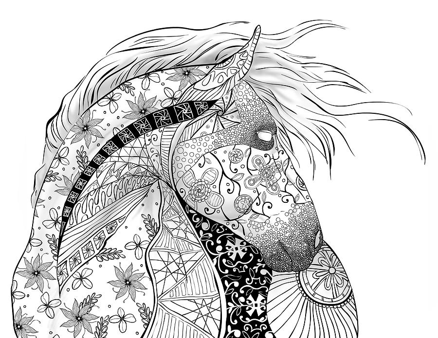 Cavalos para colorir in 2023  Horse drawings, Horse coloring pages, Easy  horse drawing