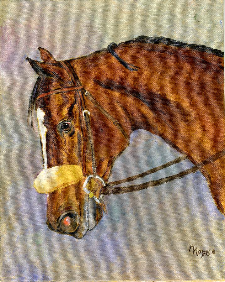 Horse Painting - Zenyatta- Queen of Racing by Mary Mapes