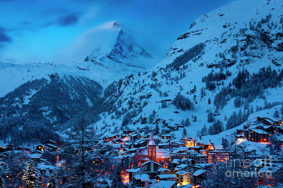Zermatt With Matterhorn Photograph