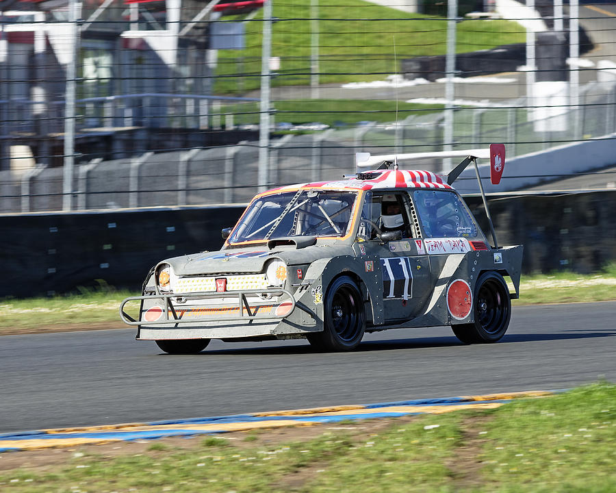 Zero -- Honda N600 -More or Less- at the 24 Hours of LeMons Race, Sonoma California Photograph by Darin Volpe