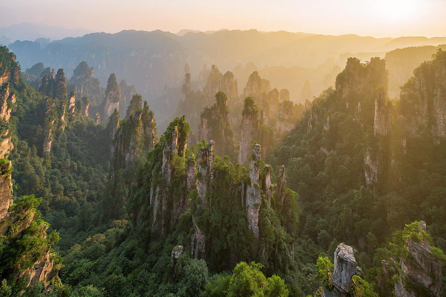 Zhangjiajie National Forest Park Hunan China Photograph By Guoqiang Xue