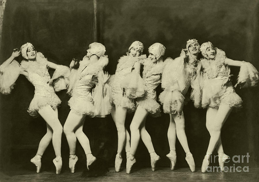 Ziegfeld Model beautiful ballet Dancers by Alfred Cheney Johnston Photograph by Vintage Collectables