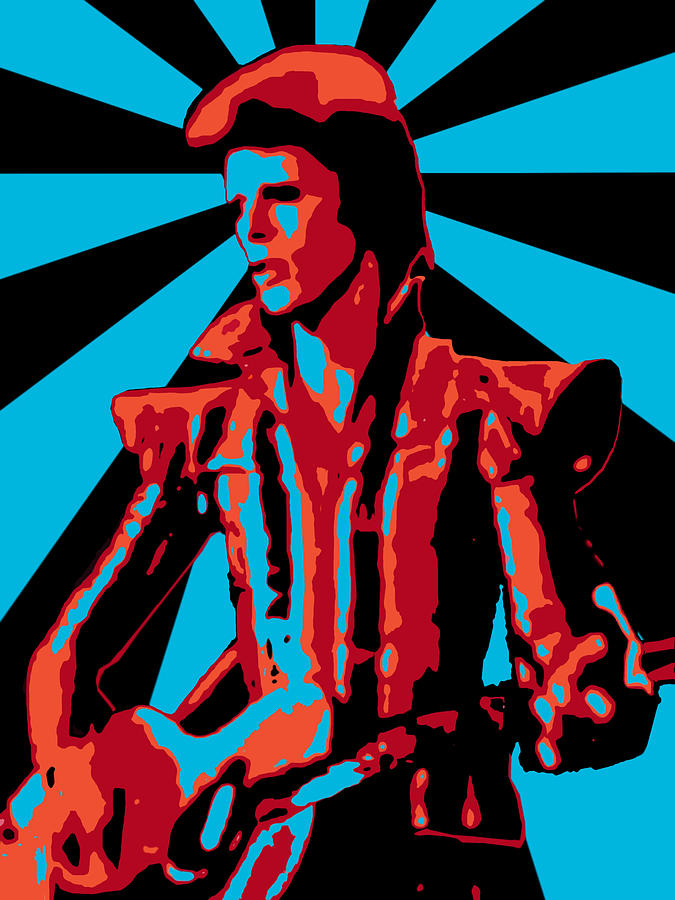 David Bowie Digital Art - Ziggy Played Guitar by Lance Vaughn