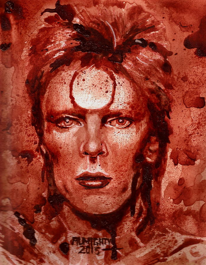 Ziggy Stardust / David Bowie Painting by Ryan Almighty