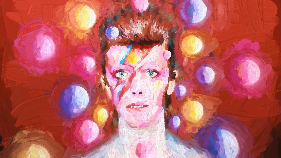 Ziggy Stardust  Painting by Louis Ferreira