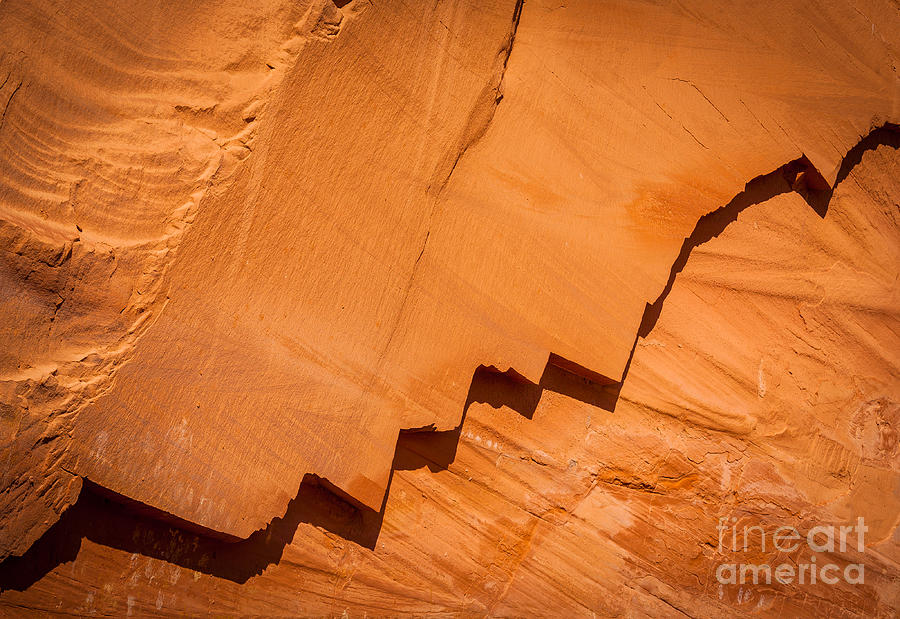 Nature Photograph - Zigzag Sandstone by Inge Johnsson