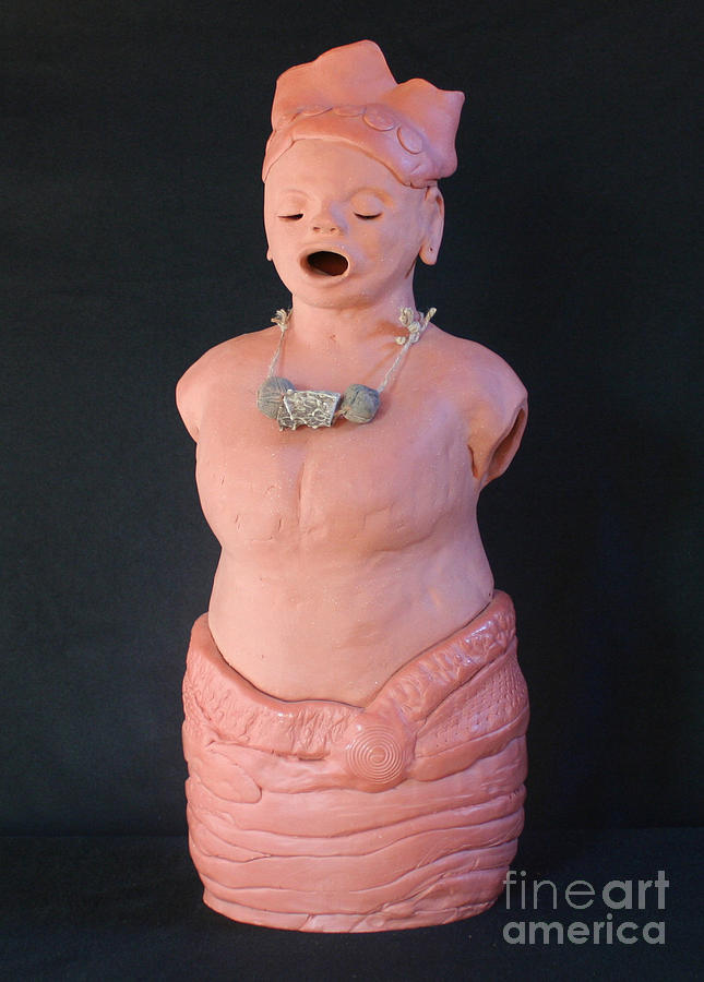 Goddess Sculpture - Zijuateteotl  by Rhea Giroux